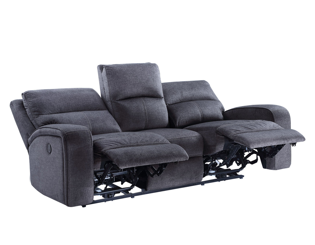 Lovell Charcoal 3-Piece Power Reclining Living Room Set from Steve Silver - Luna Furniture