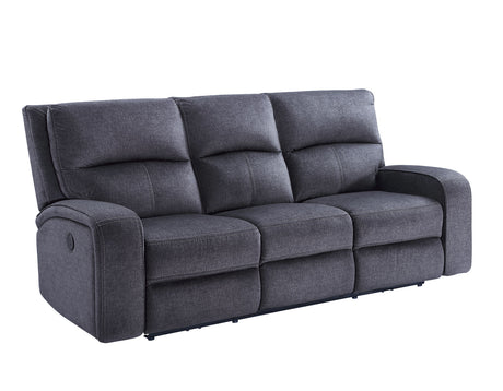 Lovell Charcoal 3-Piece Power Reclining Living Room Set from Steve Silver - Luna Furniture