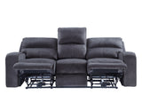 Lovell Charcoal 3-Piece Power Reclining Living Room Set from Steve Silver - Luna Furniture