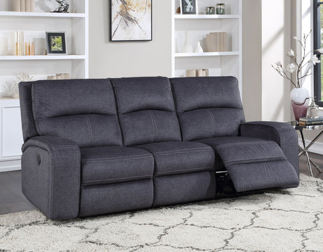 Lovell Charcoal 3-Piece Power Reclining Living Room Set from Steve Silver - Luna Furniture