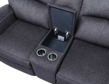 Lovell Charcoal Power Console Loveseat from Steve Silver - Luna Furniture