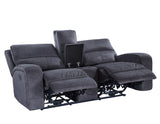 Lovell Charcoal Power Console Loveseat from Steve Silver - Luna Furniture