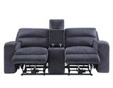 Lovell Charcoal Power Console Loveseat from Steve Silver - Luna Furniture
