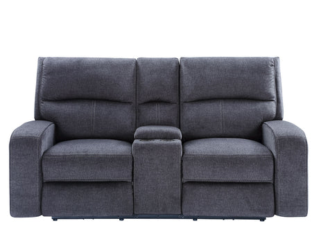 Lovell Charcoal Power Console Loveseat from Steve Silver - Luna Furniture