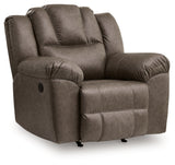 Lowilla Driftwood Recliner from Ashley - Luna Furniture