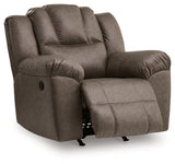 Lowilla Driftwood Recliner from Ashley - Luna Furniture