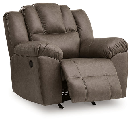 Lowilla Driftwood Recliner from Ashley - Luna Furniture