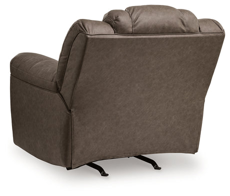 Lowilla Driftwood Recliner from Ashley - Luna Furniture