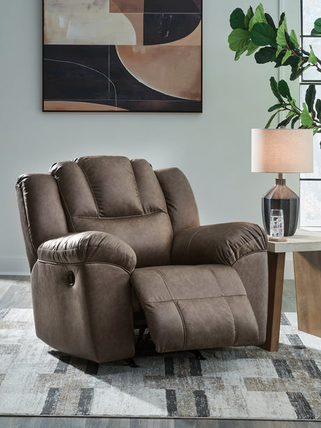 Lowilla Driftwood Recliner from Ashley - Luna Furniture