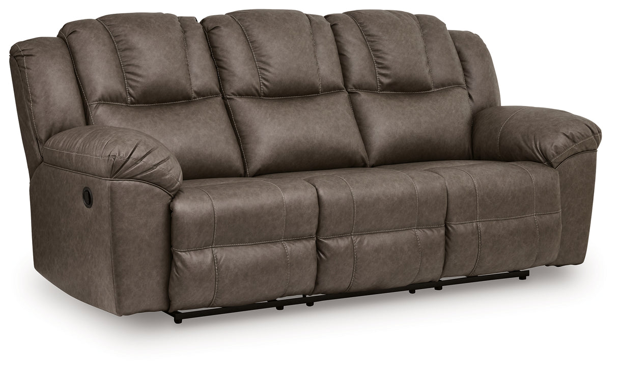 Lowilla Driftwood Reclining Sofa from Ashley - Luna Furniture