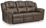 Lowilla Driftwood Reclining Sofa from Ashley - Luna Furniture
