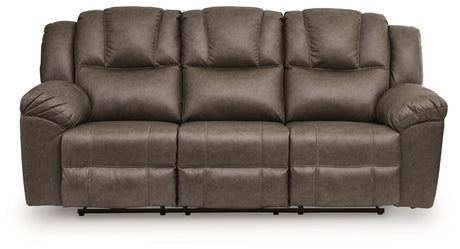 Lowilla Driftwood Reclining Sofa from Ashley - Luna Furniture