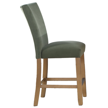 Artemis Green Velvet Counter Height Chair, Set of 2 from Steve Silver - Luna Furniture