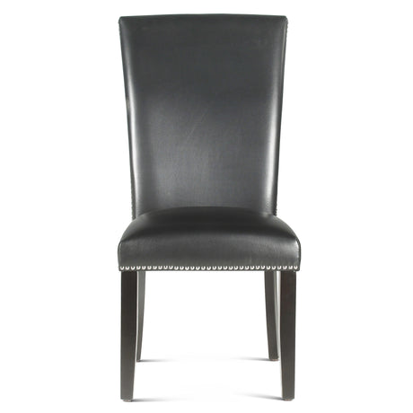 Finley Black PU Side Chair, Set of 2 from Steve Silver - Luna Furniture