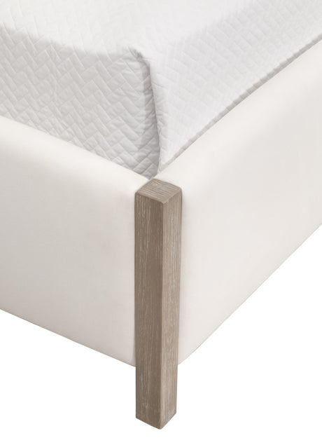 Emmett Standard King Bed in Livesmart Peyton-Pearl, Natural Gray from Essentials For Living - Luna Furniture