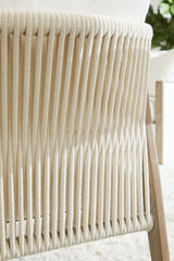 Harbor Club Chair in Livesmart Peyton-Pearl, White Rope, Smoke Gray Oak from Essentials For Living - Luna Furniture