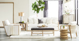 Harbor Club Chair in Livesmart Peyton-Pearl, White Rope, Smoke Gray Oak from Essentials For Living - Luna Furniture
