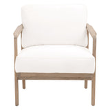 Harbor Club Chair in Livesmart Peyton-Pearl, White Rope, Smoke Gray Oak from Essentials For Living - Luna Furniture