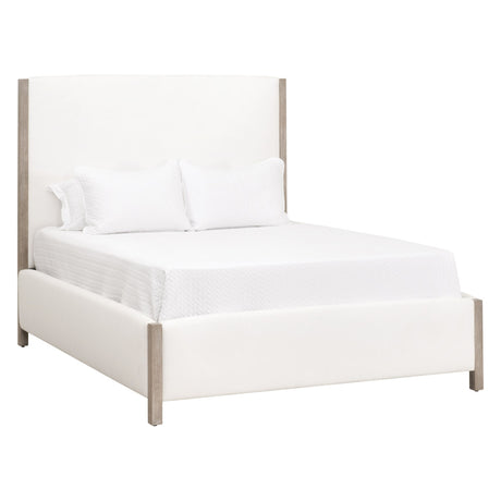 Emmett Standard King Bed in Livesmart Peyton-Pearl, Natural Gray from Essentials For Living - Luna Furniture