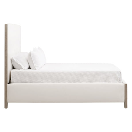 Emmett Standard King Bed in Livesmart Peyton-Pearl, Natural Gray from Essentials For Living - Luna Furniture