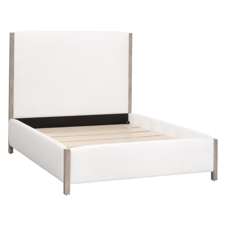 Emmett Standard King Bed in Livesmart Peyton-Pearl, Natural Gray from Essentials For Living - Luna Furniture