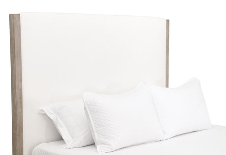 Emmett Standard King Bed in Livesmart Peyton-Pearl, Natural Gray from Essentials For Living - Luna Furniture