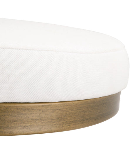 Cresta Counter Stool in Livesmart Peyton-Pearl, Brushed Gold from Essentials For Living - Luna Furniture