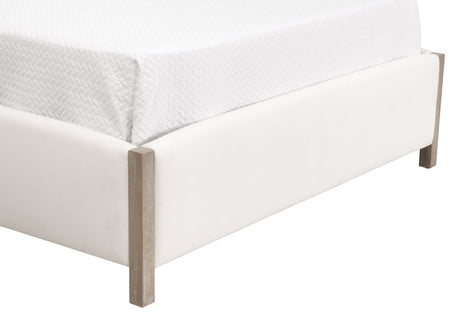 Emmett Standard King Bed in Livesmart Peyton-Pearl, Natural Gray from Essentials For Living - Luna Furniture