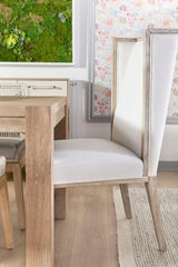 Martin Wing Chair in Livesmart Peyton-Pearl, Natural Gray, Set of 2 from Essentials For Living - Luna Furniture