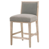 Martin Counter Stool in Livesmart Peyton-Slate, Natural Gray, Set of 2 from Essentials For Living - Luna Furniture