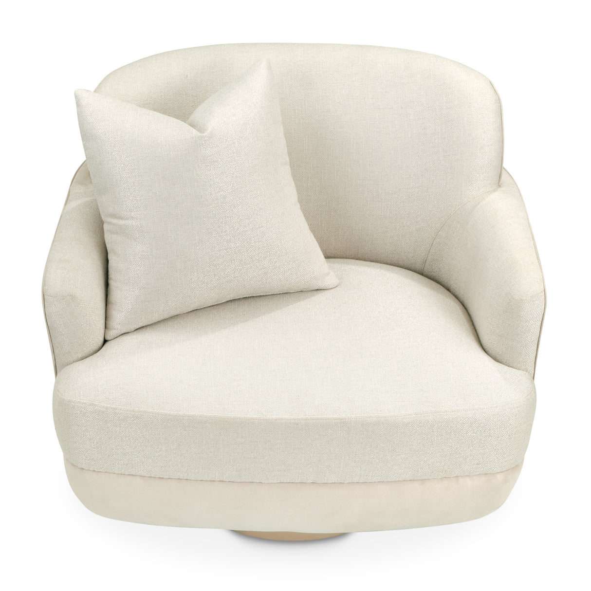Aurora Moonlight Swivel Chair Linen Moonlight from Michael Amini - Luna Furniture