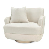 Aurora Moonlight Swivel Chair Linen Moonlight from Michael Amini - Luna Furniture