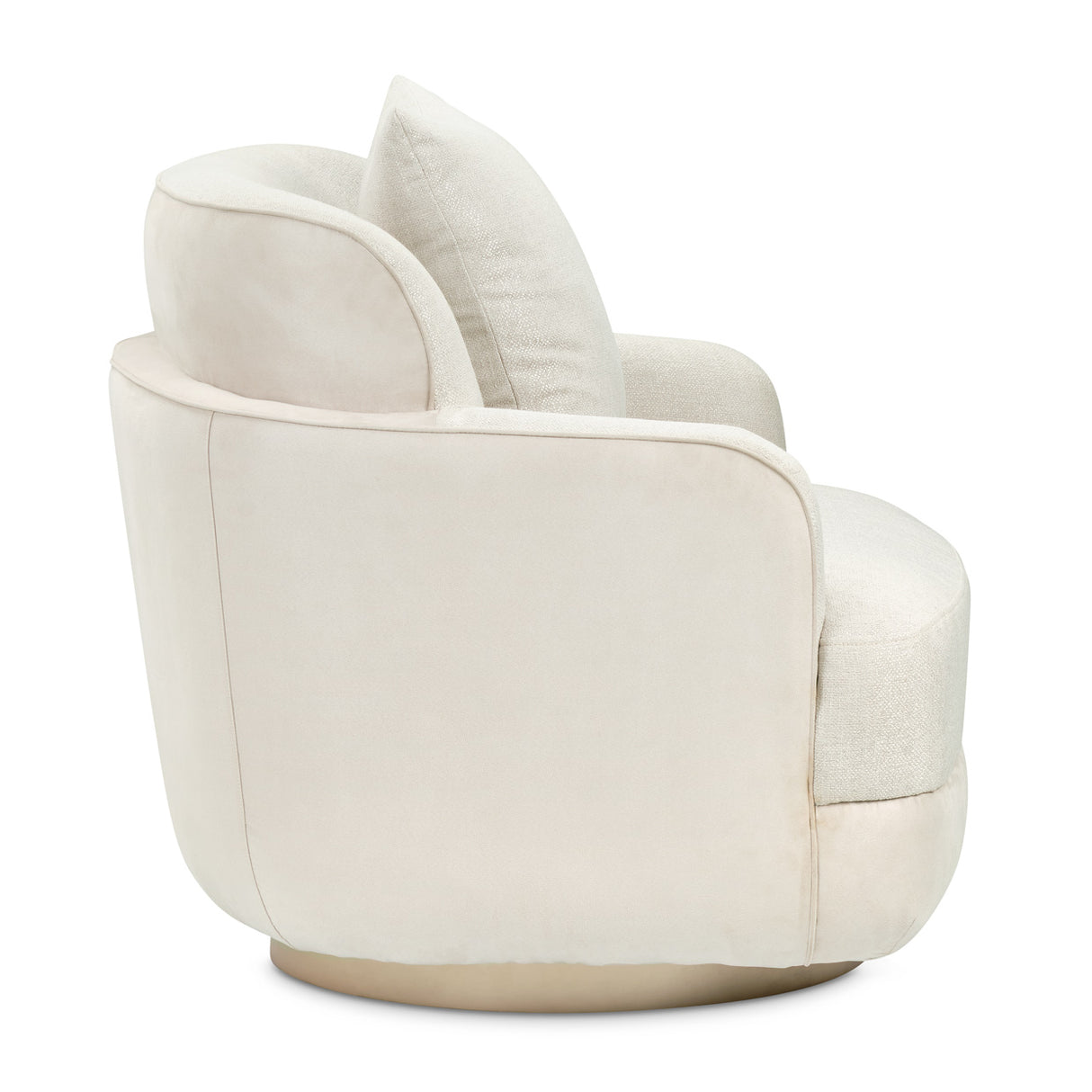 Aurora Moonlight Swivel Chair Linen Moonlight from Michael Amini - Luna Furniture