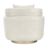 Aurora Moonlight Swivel Chair Linen Moonlight from Michael Amini - Luna Furniture