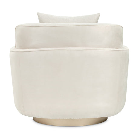 Aurora Moonlight Swivel Chair Linen Moonlight from Michael Amini - Luna Furniture