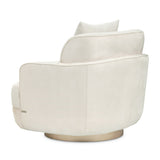 Aurora Moonlight Swivel Chair Linen Moonlight from Michael Amini - Luna Furniture
