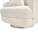 Aurora Moonlight Swivel Chair Linen Moonlight from Michael Amini - Luna Furniture
