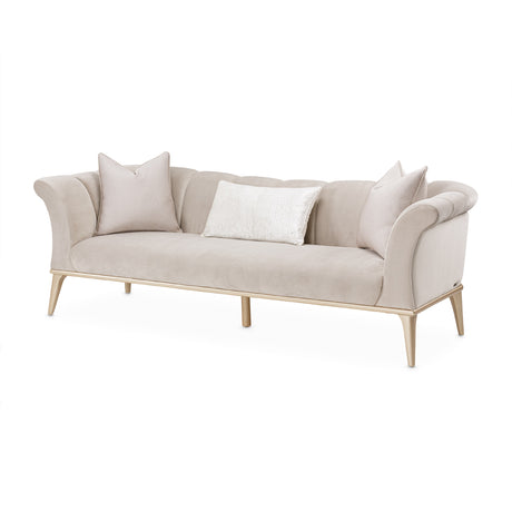 Yvette Medium Champagne Sofa from Michael Amini - Luna Furniture
