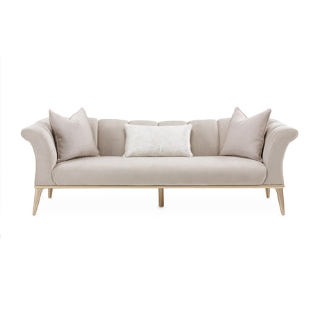 Yvette Medium Champagne Sofa from Michael Amini - Luna Furniture