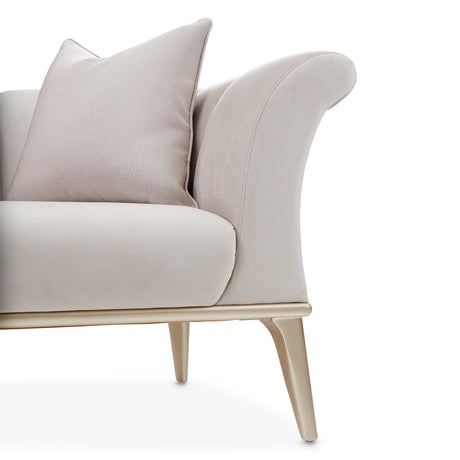 Yvette Medium Champagne Sofa from Michael Amini - Luna Furniture