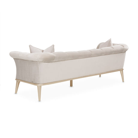 Yvette Medium Champagne Sofa from Michael Amini - Luna Furniture