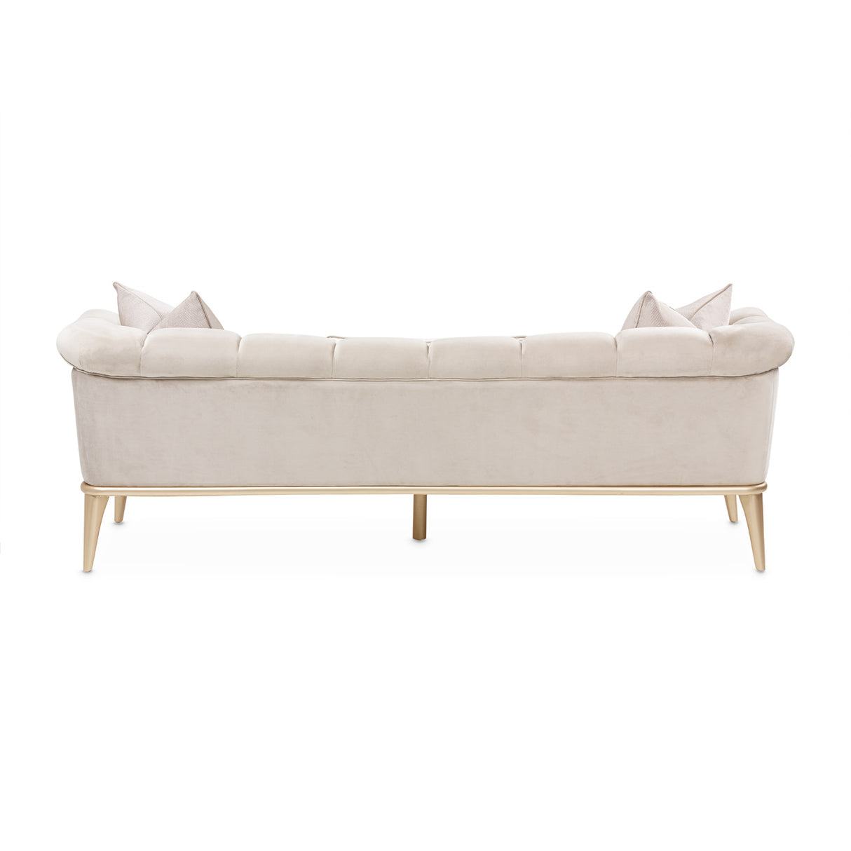 Yvette Medium Champagne Sofa from Michael Amini - Luna Furniture