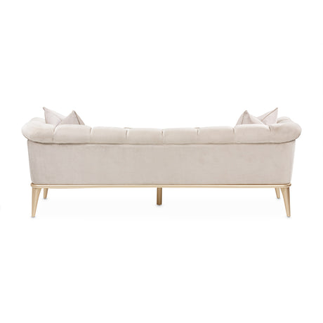 Yvette Medium Champagne Sofa from Michael Amini - Luna Furniture