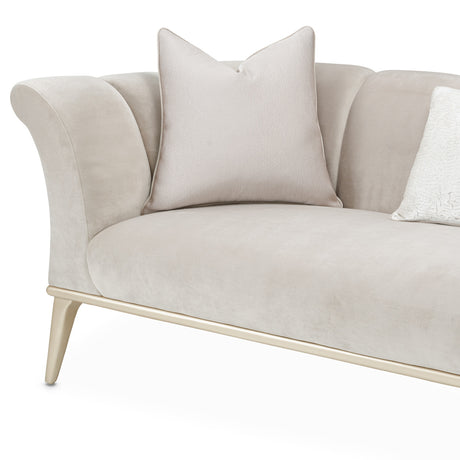 Yvette Medium Champagne Sofa from Michael Amini - Luna Furniture