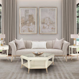 Yvette Medium Champagne Sofa from Michael Amini - Luna Furniture