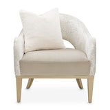 Yvette Medium Champagne Accent Chair Porcini Medium Champagne from Michael Amini - Luna Furniture
