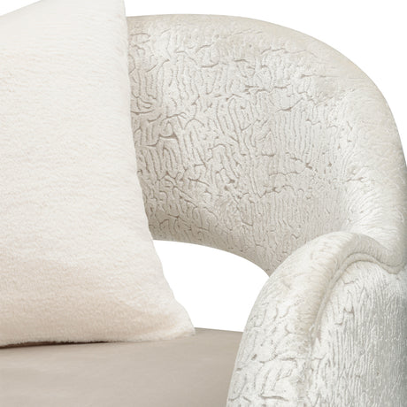 Yvette Medium Champagne Accent Chair Porcini Medium Champagne from Michael Amini - Luna Furniture