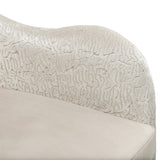 Yvette Medium Champagne Accent Chair Porcini Medium Champagne from Michael Amini - Luna Furniture