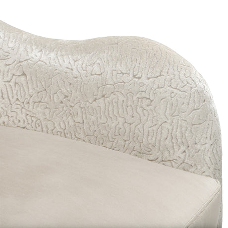 Yvette Medium Champagne Accent Chair Porcini Medium Champagne from Michael Amini - Luna Furniture