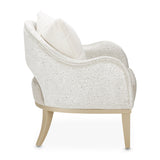 Yvette Medium Champagne Accent Chair Porcini Medium Champagne from Michael Amini - Luna Furniture